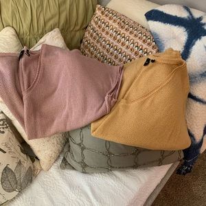 $25 for both UO size M&L off the shoulder knits